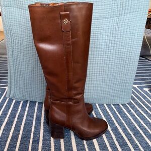 Franco Sarto Chestnut Heeled Boots